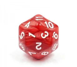 Tout Pour le Jeu Dé 30 faces rouge nacré D30 de jeu