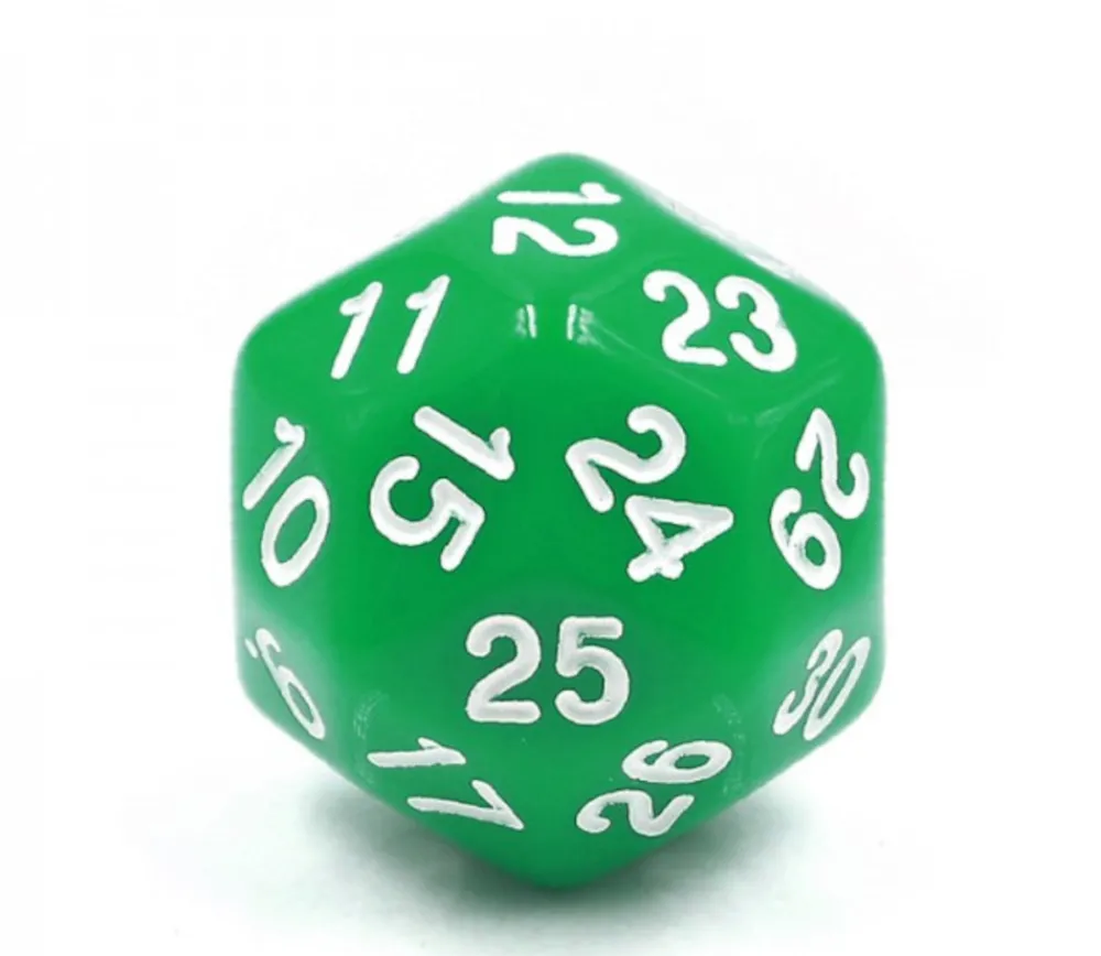 Tout Pour le Jeu Dé 30 faces vert D30 de jeu