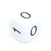 Tout Pour le Jeu Dé à jouer 0 1 0 1 0 1 blanc de 16mm de côté