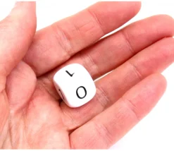 Tout Pour le Jeu Dé à jouer 0 1 0 1 0 1 blanc de 16mm de côté