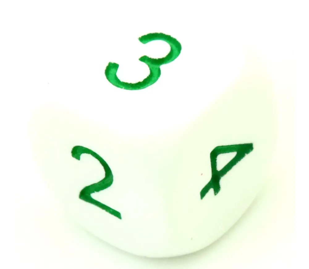Tout Pour le Jeu Dé à jouer 2 3 3 4 4 5 moyenne de 16 mm BLANC