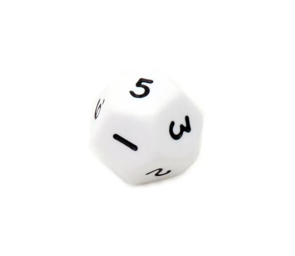 Tout Pour le Jeu Dé à jouer 12 faces opaques dodécaèdre à l'unité (couleur mise au hasard)