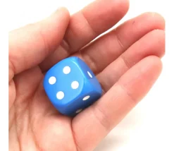 Tout Pour le Jeu Dé à jouer 22 mm bleu de 1 à 6