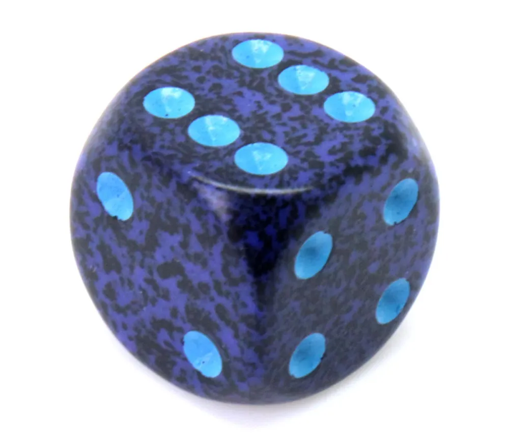 Tout Pour le Jeu Dé à jouer 16 mm bleu effet granit Speckled - Cobalt - Chessex