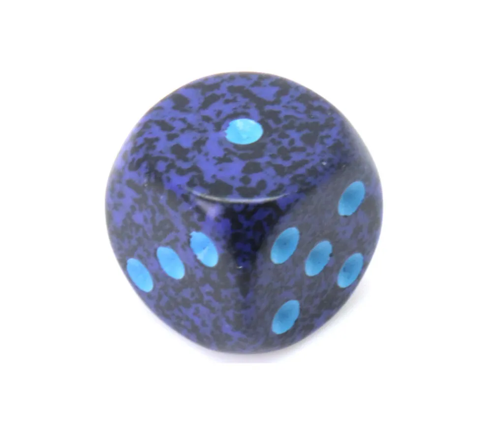 Tout Pour le Jeu Dé à jouer 16 mm bleu effet granit Speckled - Cobalt - Chessex