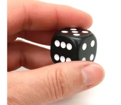 Tout Pour le Jeu Dé à jouer 22 mm noir de 1 à 6