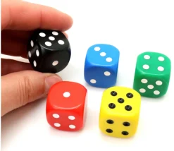 Tout Pour le Jeu Dé à jouer 22 mm noir de 1 à 6