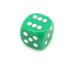 Tout Pour le Jeu Dé à jouer 22 mm vert de 1 à 6