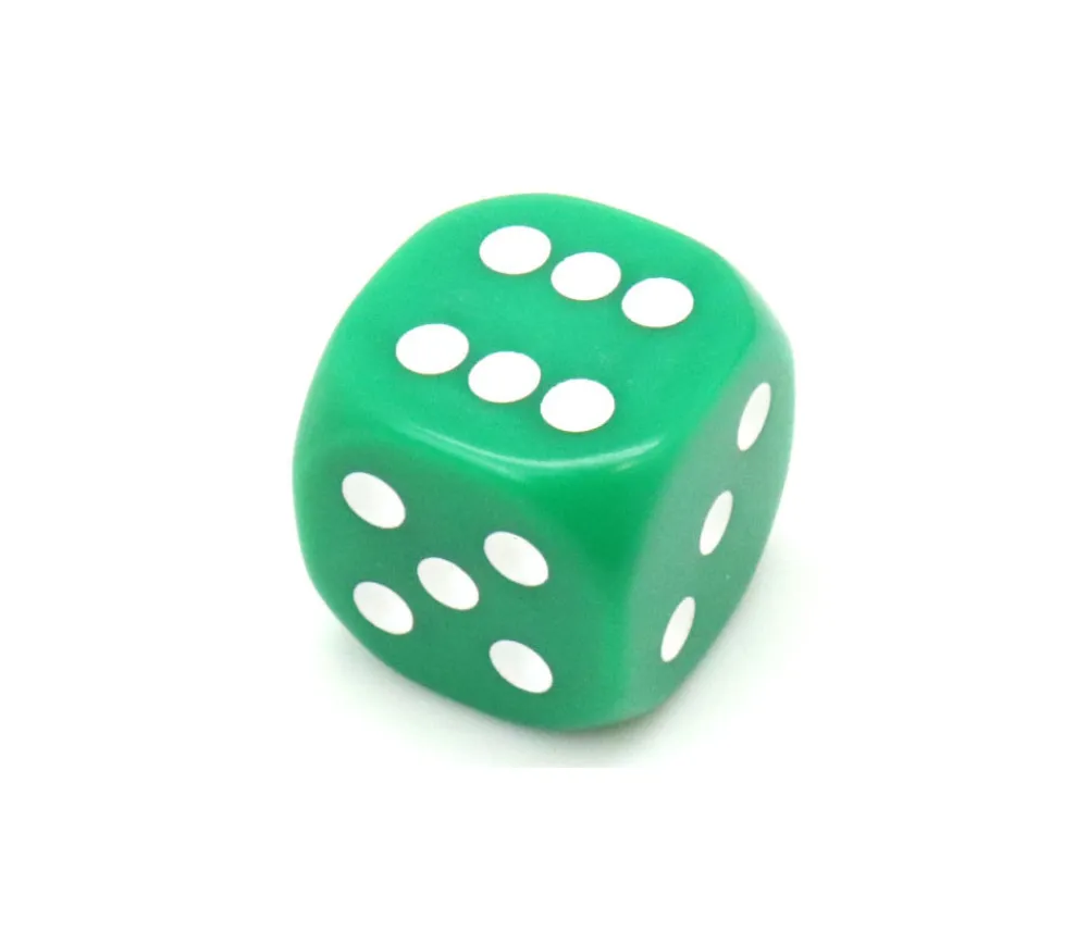 Tout Pour le Jeu Dé à jouer 22 mm vert de 1 à 6