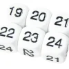 Tout Pour le Jeu Dé à jouer BLANC 16 mm chiffres 19 à 24
