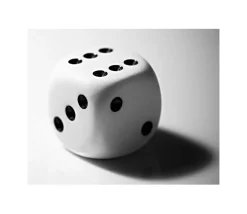Tout Pour le Jeu Dé à jouer blanc classique 16 mm points de 1 à 6 pour jeu de société