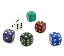 Tout Pour le Jeu Dé à jouer blanc nacré 16 mm