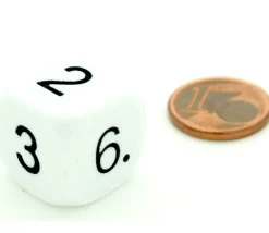 Tout Pour le Jeu Dé à jouer chiffres 123456 16 mm de côté BLANC