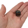 Tout Pour le Jeu Dé à jouer D6 16 mm noir points or Chessex
