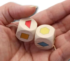 Tout Pour le Jeu Dé à jouer formes géométriques couleurs - 20 mm