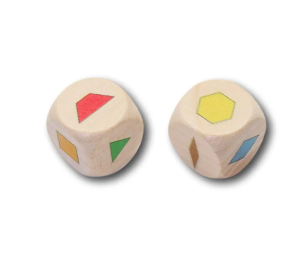 Tout Pour le Jeu Dé à jouer formes géométriques couleurs - 20 mm