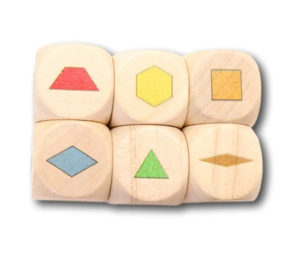 Tout Pour le Jeu Dé à jouer formes géométriques couleurs - 20 mm