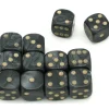 Tout Pour le Jeu Dé à jouer nacré noir de couleur 16 mm