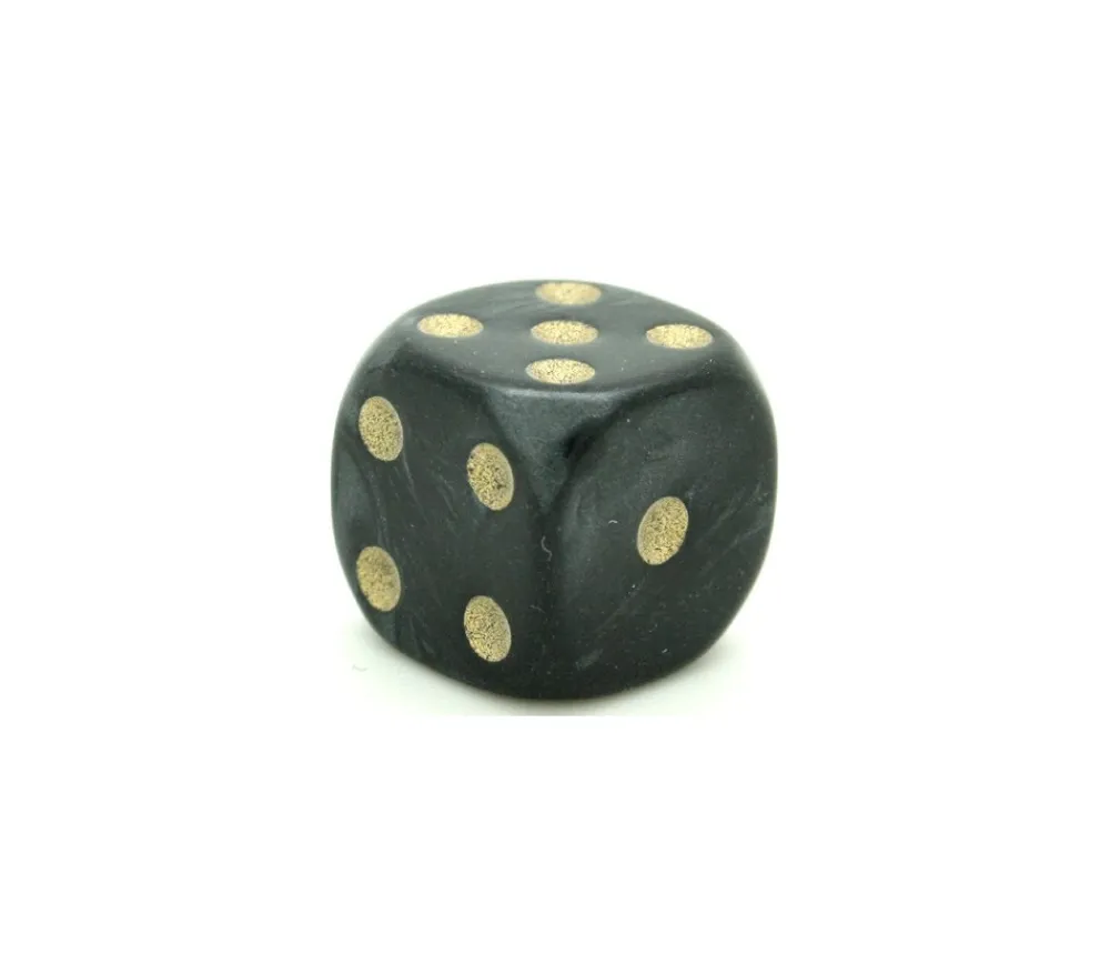 Tout Pour le Jeu Dé à jouer nacré noir de couleur 16 mm