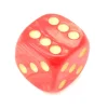 Tout Pour le Jeu Dé à jouer nacré rouge 16 mm