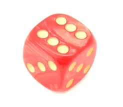 Tout Pour le Jeu Dé à jouer nacré rouge 16 mm
