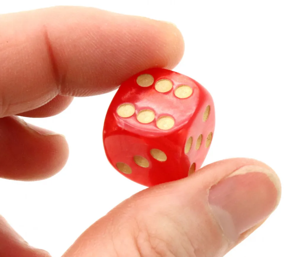 Tout Pour le Jeu Dé à jouer nacré rouge 16 mm