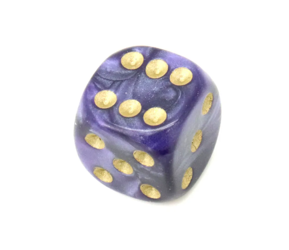 Tout Pour le Jeu Dé à jouer nacré violet 16 mm
