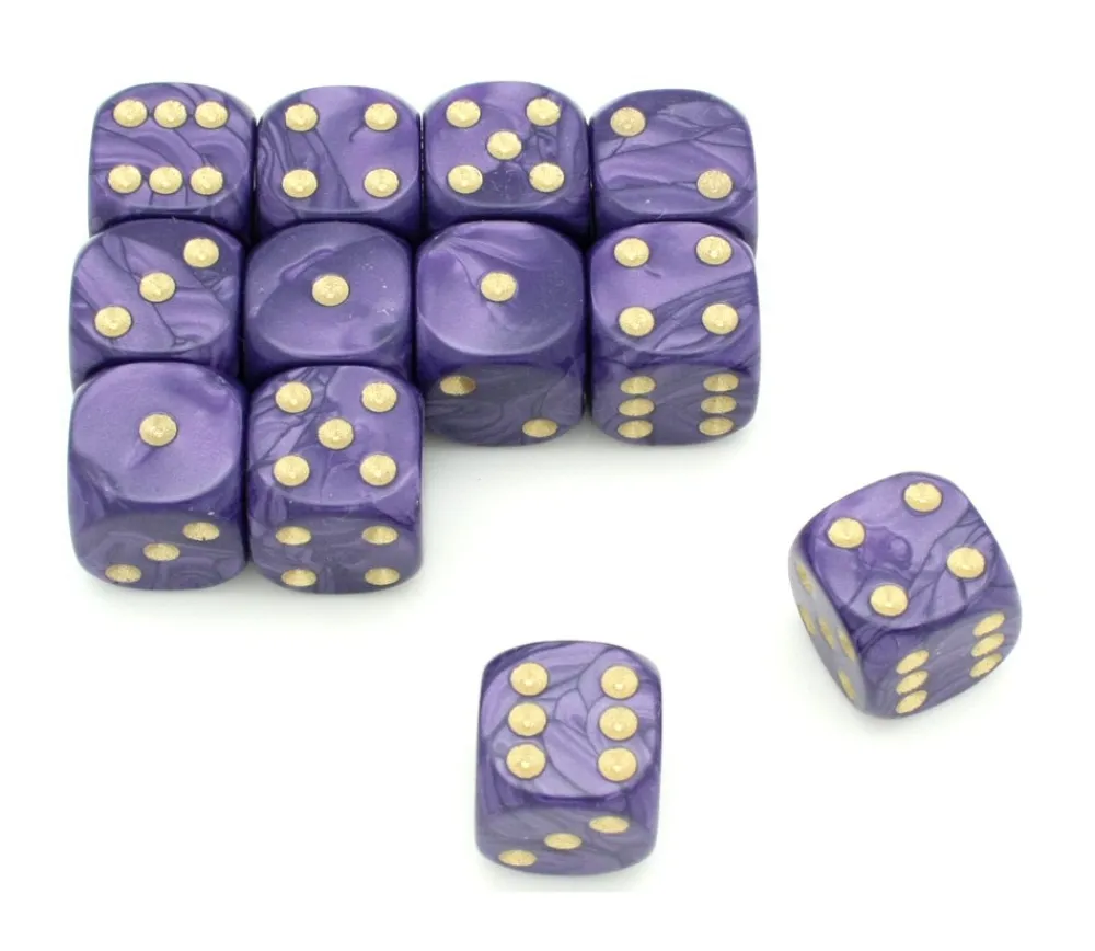 Tout Pour le Jeu Dé à jouer nacré violet 16 mm