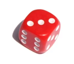 Tout Pour le Jeu Dé à jouer noir ou couleurs 16 mm points de 1 à 6 pour jeu de société à l'unité