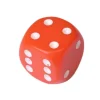 Tout Pour le Jeu Dé à jouer orange 16 mm standard points de 1 à 6 pour jeu de société à l'unité