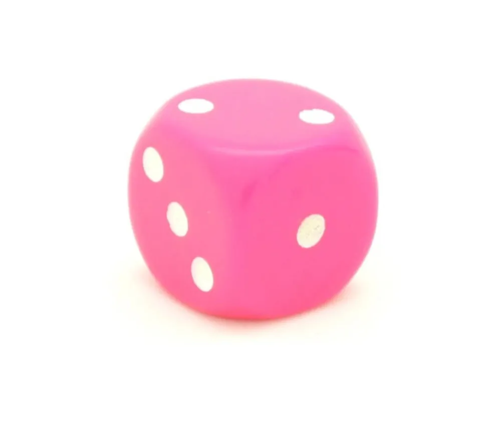 Tout Pour le Jeu Dé à jouer rose 16 mm standard points de 1 à 6 pour jeu de société à l'unité