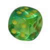 Tout Pour le Jeu Dé à jouer translucide vert/bleu 16 mm