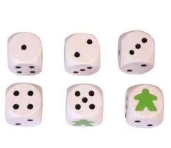 Tout Pour le Jeu Dé 12345 Meeple en bois 16 mm