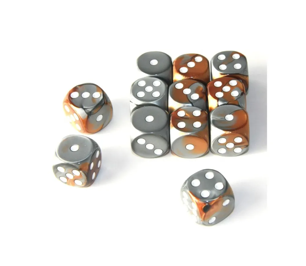 Tout Pour le Jeu Dé mix argentés cuivrés 16 mm