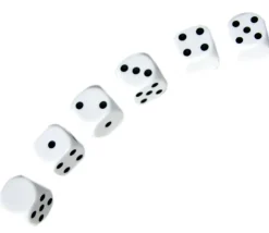 Tout Pour le Jeu Dé 16 mm 1 face neutre et 5 faces points plastique