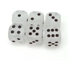 Tout Pour le Jeu Dé 16 mm givré blanc
