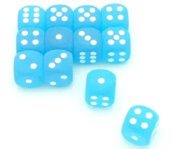 Tout Pour le Jeu Dé 16 mm givré bleu caraïbe