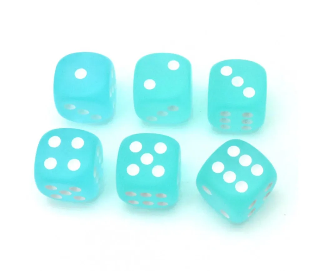 Tout Pour le Jeu Dé 16 mm givré turquoise