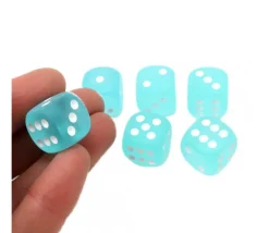 Tout Pour le Jeu Dé 16 mm givré turquoise
