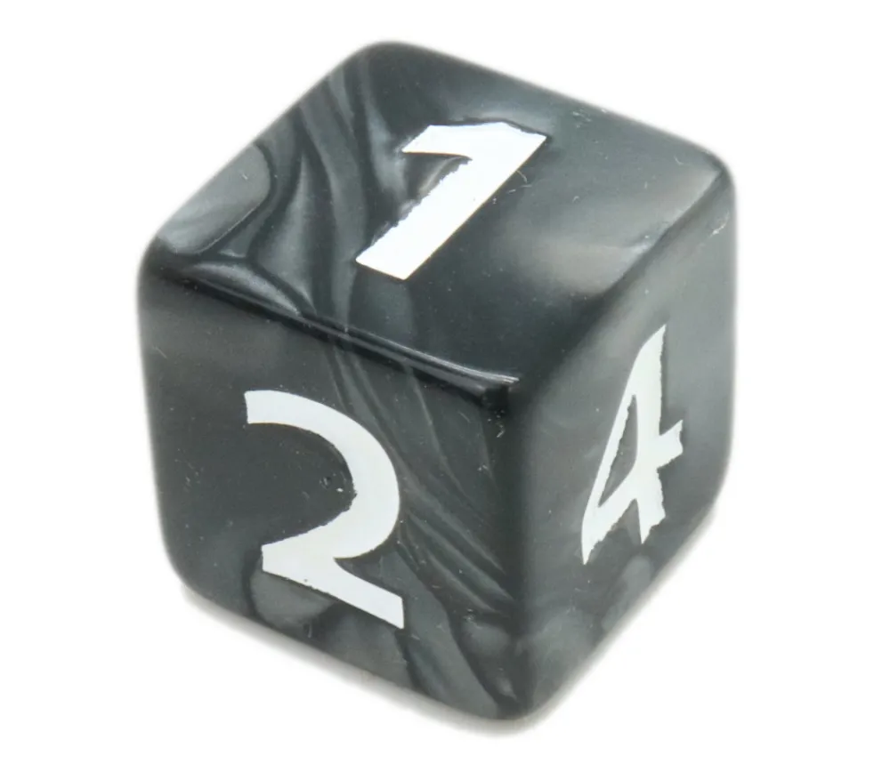 Tout Pour le Jeu Dé 25 mm noir nacré de 1 à 6 noir pour jeux