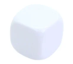 Tout Pour le Jeu Dé 18 mm plastique neutre à personnaliser blanc