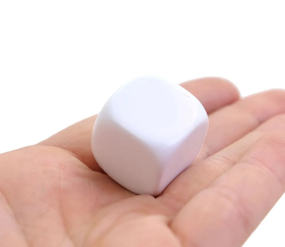 Tout Pour le Jeu Dé 22 mm plastique neutre à personnaliser blanc