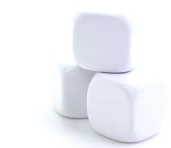 Tout Pour le Jeu Dé 22 mm plastique neutre à personnaliser blanc