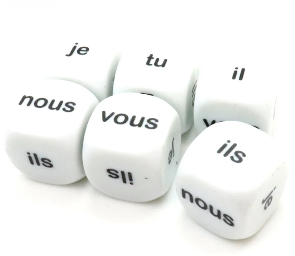 Tout Pour le Jeu Dé 22 mm pronom personnel je tu il nous vous ils