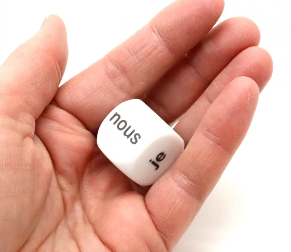 Tout Pour le Jeu Dé 22 mm pronom personnel je tu il nous vous ils