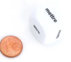 Tout Pour le Jeu Dé 22 mm verbe avoir être danser finir prendre mettre