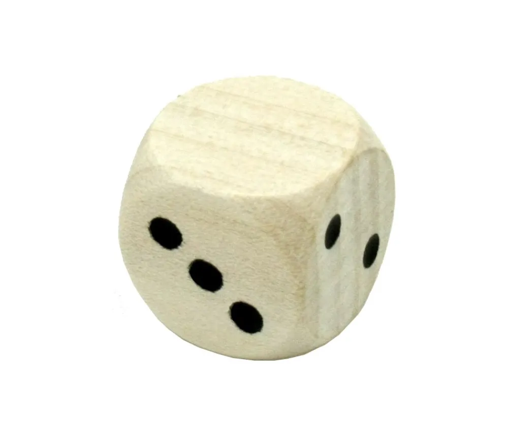 Tout Pour le Jeu Dé 12345 Neutre en bois 25 mm