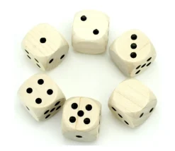 Tout Pour le Jeu Dé 12345 Neutre en bois 25 mm