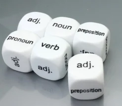 Tout Pour le Jeu Dé anglais catégorie mot : adj noun verb en 18 mm