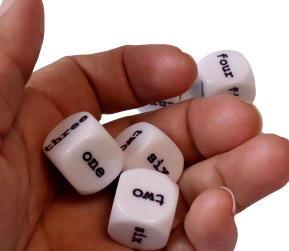Tout Pour le Jeu Dé anglais one to six 16 mm